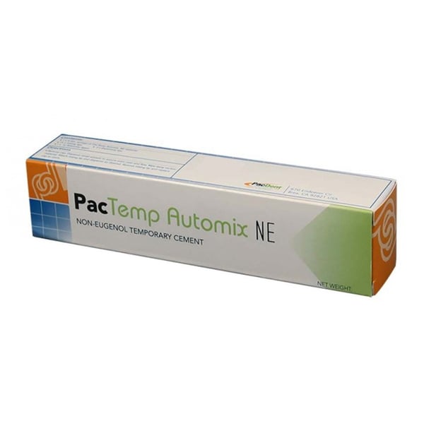 PacTemp Automix NE Resin Based Temporary Cement, 1 x Part A (10 ml) Base, 1 x Part B (10 ml)