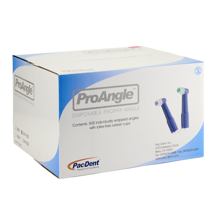ProAngle Prophy Angles with SOFT GREEN CUPS, 500/