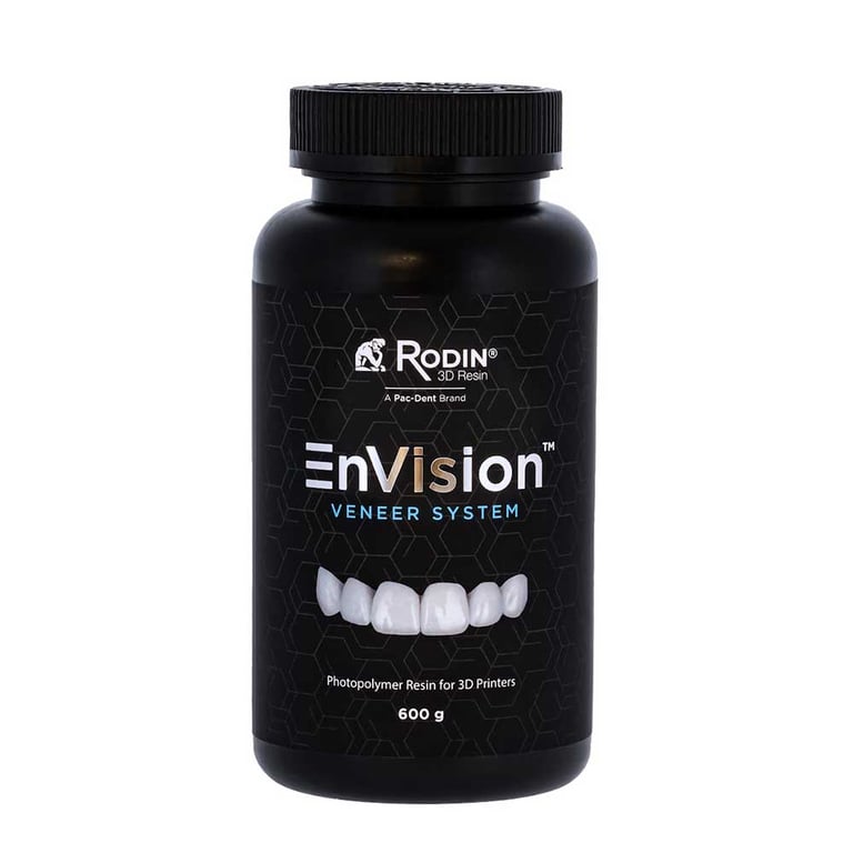 Rodin Envision Veneer Resin Bottle, Shade A1, 600gm, 1/Pk.Material features 51% ceramic filler