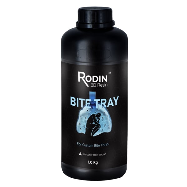 Rodin Custom Bite Tray 3D Resin, 1kg Bottle, 1/Pk. Biocompatible Class I dental material suitable