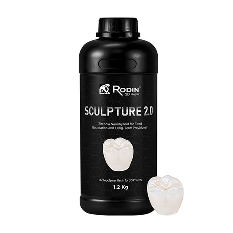 Rodin Pac-Dent Sculpture 2.0 Ceramic Nanohybrid, Shade C1, 1.2kg/Bottle. Class II ceramic