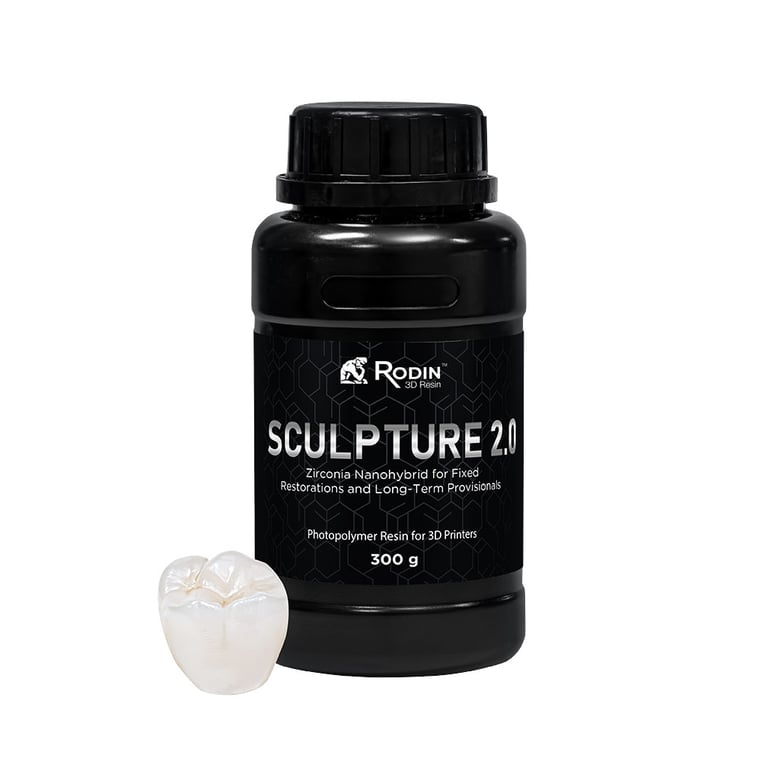 Rodin Pac-Dent Sculpture 2.0 Ceramic Nanohybrid, Shade B4, 300g/Bottle. Class II ceramic