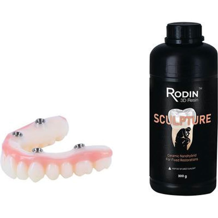 Rodin Sculpture Ceramic Nanohybrid, Shade C1, 300g/Bottle. Crown and bridge resin engineered