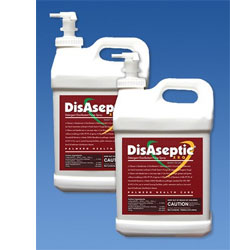 DisAseptic XRQ Disinfectant/Cleaner - Case of 2 x 2.5 Gallon Bottles and Spigot. Quaternary