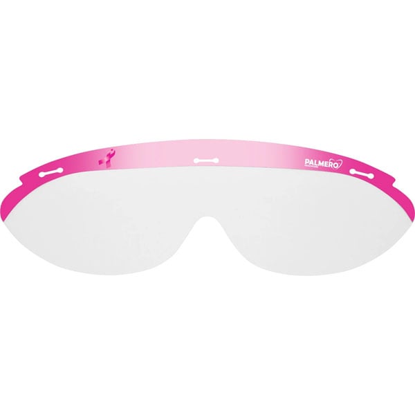 Dynamic Disposables Eyewear - Replacement Lens, Clear With Pink Stripe 100/Pk