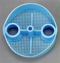 Palco 2-1/8" Disposable Evacuation Screens #5501 - Blue, 144/Bx. Fit A-dec models with Plastic