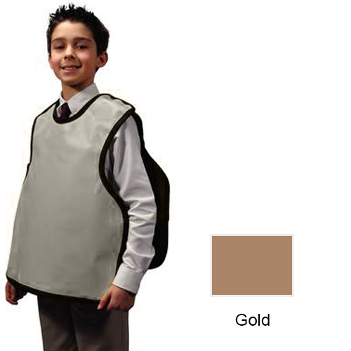 Palmero Child Pano Dual X-Ray Apron, Gold Nylon w