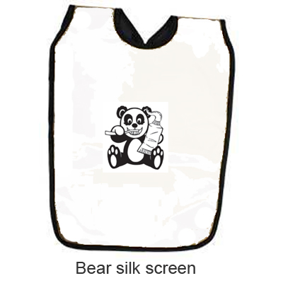 Palmero Adult Dual X-Ray Apron, Bear silk screen 