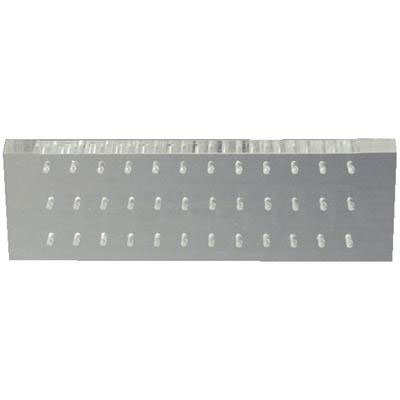 Palmero 36-Hole FG-Type Bur Block, Clear Plexiglass, Non-autoclavable, 5" x 2" x .5, Single bur