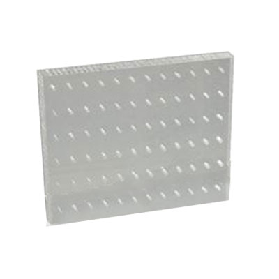 Palmero 72-Hole FG-Type Bur Block, Clear Plexiglass, Holds 72 FG burs, Non-autoclavable, 5" x 4" x