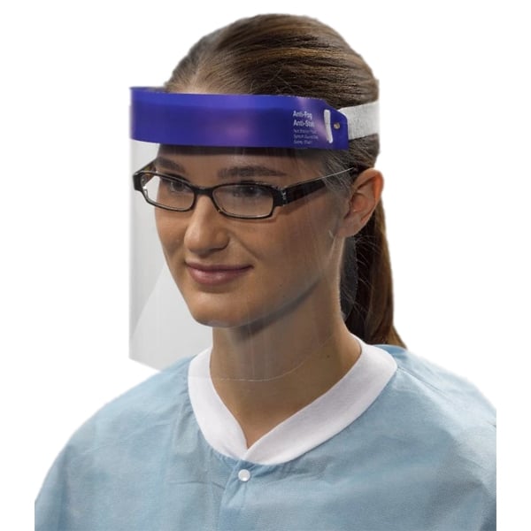 Dynamic Disposables Full Face Shields 8" Length 24/Pk. Disposable, lightweight face shields offer