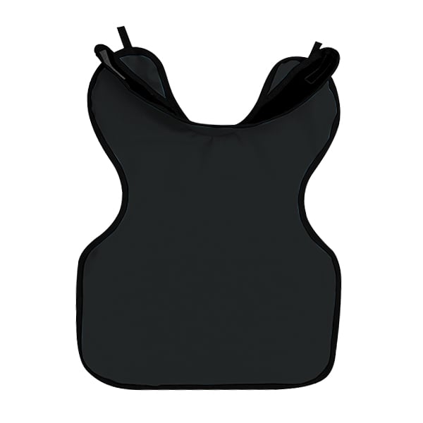 Palmero Child ProtectAll X-Ray Apron with Collar, Black, 20" x 20", Thyroid & Neck protector