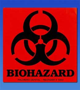 Palmero Biohazard Labels, 3" x 3", OSHA Compliance Lable systems for all healthcare facility