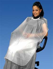 Palmero Plastic Knee-Length Patient Throw, Blue plastic, Soft, supple, 27" x 44", Durable barrier