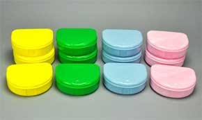 Palmero Retainer Boxes, Regular 1" Deep, High-impact one-piece plastic, Assorted colors including