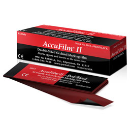Accu Film ll Accu Film II - Red/Black. Double-sided .0008" (21 microns) articulating film. 5