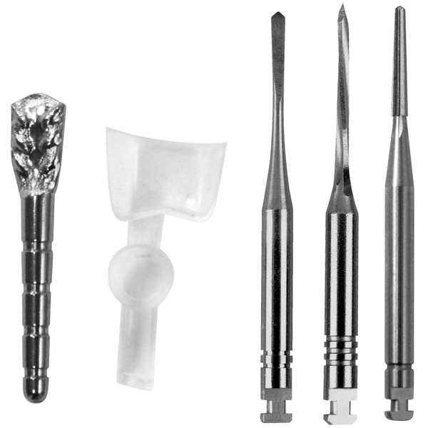 C.I. Kit #4 Fine kit, containing 20 FINE flat-head stainless steel posts, 20 plastic core