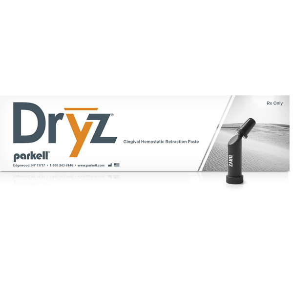 Dryz Gingival Hemostatic Retraction Paste unit dose capsule, 30 x 0.24 gram capsules. Stops