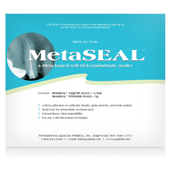 MetaSEAL Endodontic Sealer, Standard Package. Package Contains: 4.5 mL Liquid, 5 grams of Powder