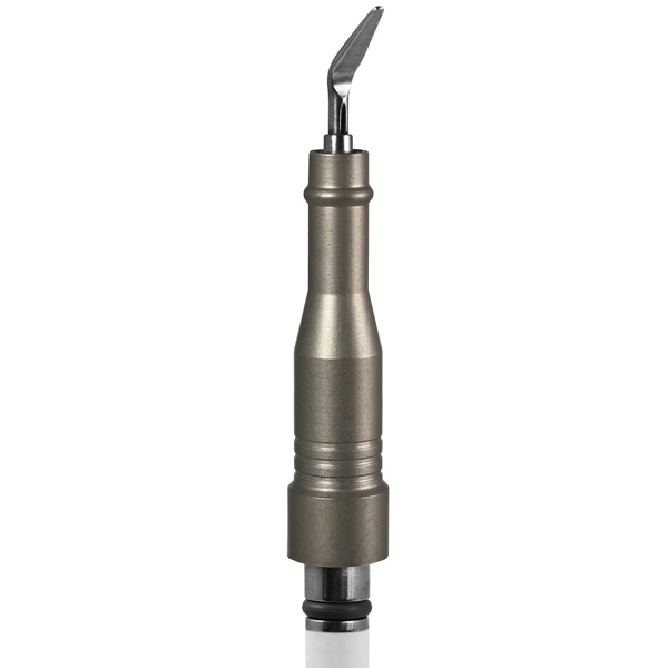 Parkell 30K Beavertail internal water scaler insert with a metal grip, stainless steel