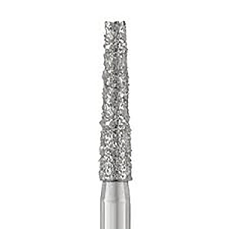 Parkell #847.018 Super Coarse Grit Flat End Taper Diamond Bur, 10/Pk. Diameter 1.8mm, tip diameter
