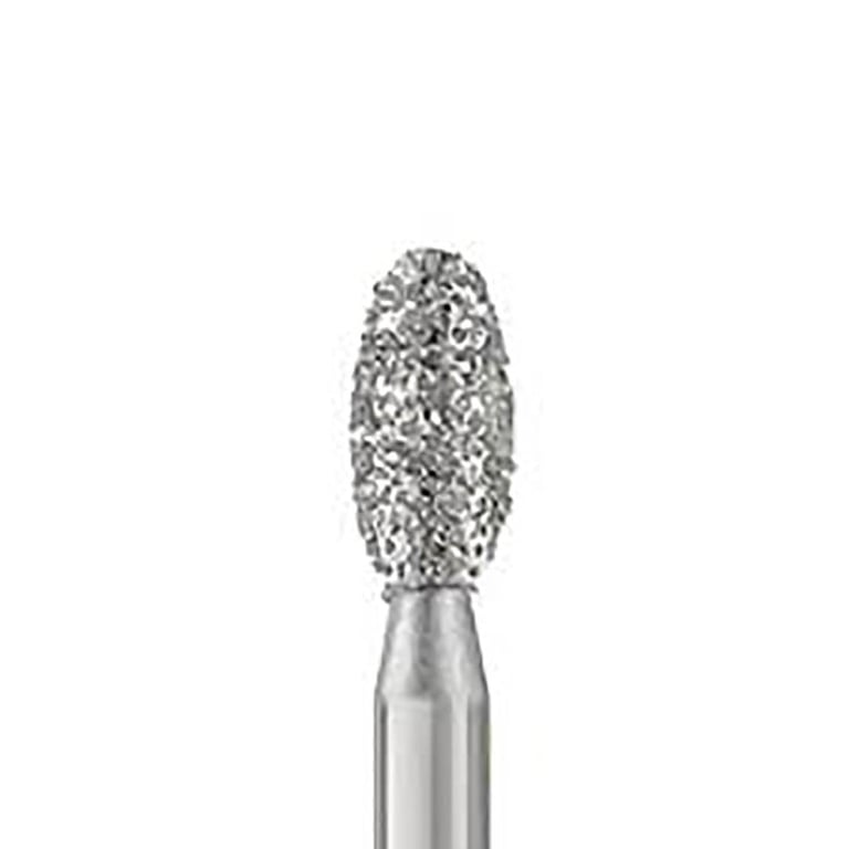 Parkell #379.023 Fine Grit Football Shaped Diamond Bur, 10/Pk. Diameter 2.3mm, head length 3.9mm