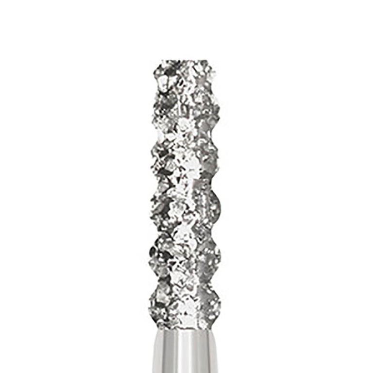 Parkell #6055.018 Coarse Grit Flat Cylinder Gross Reduction Diamond Bur, 10/Pk. Diameter 1.8mm