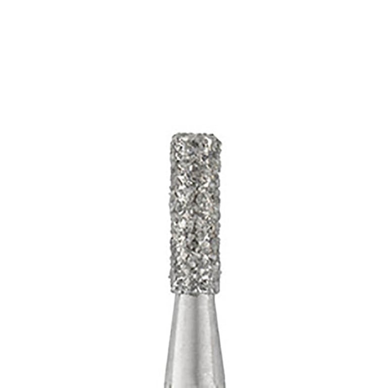 Parkell #835.014 Coarse Grit Flat End Cylinder Diamond Bur, 10/Pk. Diameter 1.4mm, tip diameter
