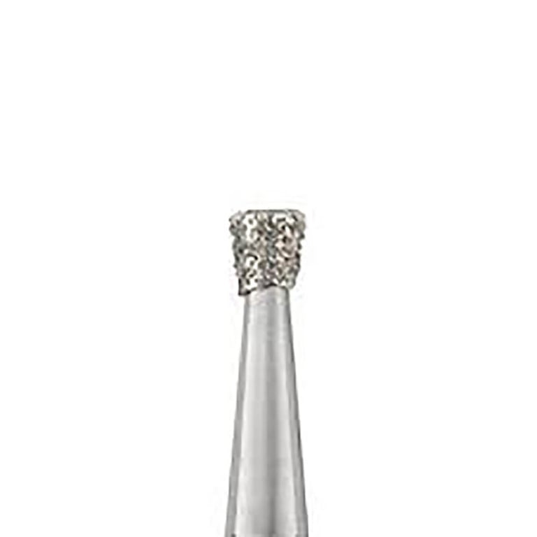 Parkell #805.014 Medium Grit Inverted Cone Diamond Bur, 10/Pk. Diameter 1.4mm, tip diameter 1.4mm