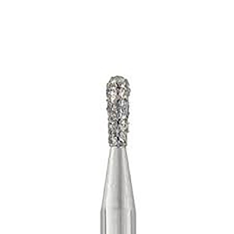Parkell #830.012 Medium Grit Pear Shaped Diamond Bur, 10/Pk. Diameter 1.2mm, tip diameter 1.2mm