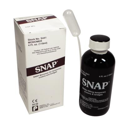 Snap Liquid - Temporary Crown and Bridge Material, 4 ounce Bottle of Liquid