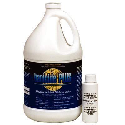 Banicide Plus 3.4% glutaraldehyde, 28 Day Sterilizing and Disinfecting Solution with Activator