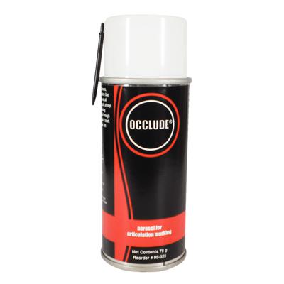 Occlude Red Aerosol Indicator Marking Spray 75 Gm. Marks any tooth or restorative surface