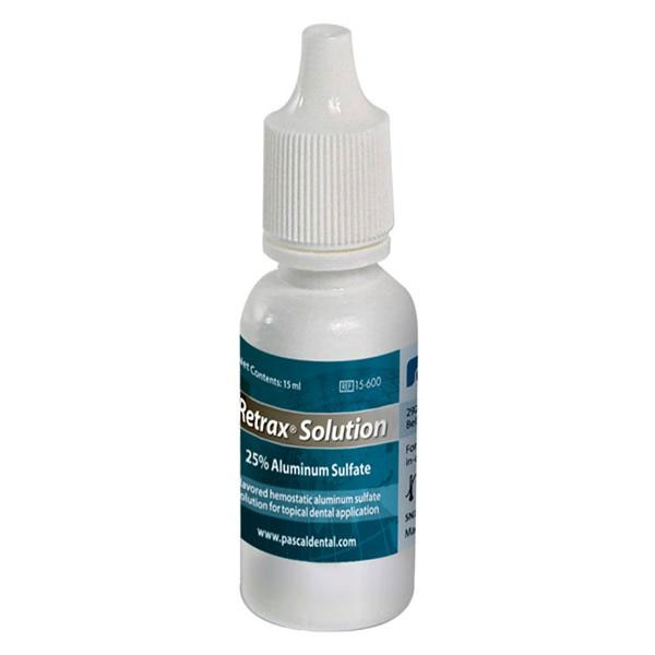 Retrax Solution 25% Aluminum Sulfate Liquid, 15 ml Bottle. Mint flavor. Excellent retraction