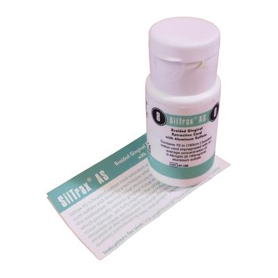 Sil-Trax A.S. #8/#0 Thin Braided Retraction Cord with Aluminum Sulfate, 72" bottle of cord