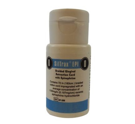 Sil-Trax EPI #8/#0 Thin Braided Retraction Cord with Epinephrine, 72" bottle of cord