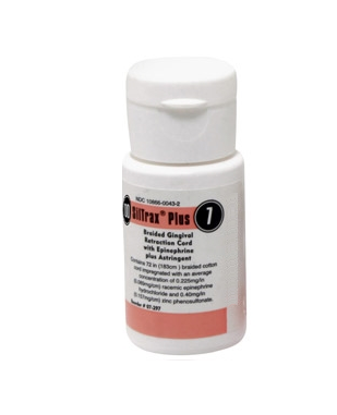 Sil-Trax Plus #7/#00 Ultra-Thin Braided Retraction Cord with Epinephrine and Zinc Phenolsulfonate