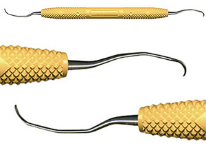 Amazing Gracey 11/12 DE Gracey Curette, 6 1/2" long. 3/8" Diameter Resin Yellow Handle. Designed