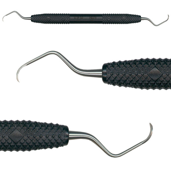 Amazing Gracey 9/10 DE Gracey Curette with Black Handle. Designed for easy adaption to the tooth