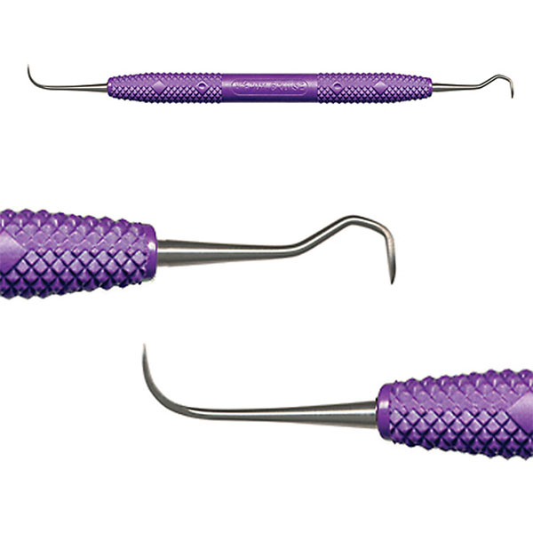 Cruise Line 128/33 Nebraska Anterior Scaler with Large 3/8" diameter Resin Handle, Purple