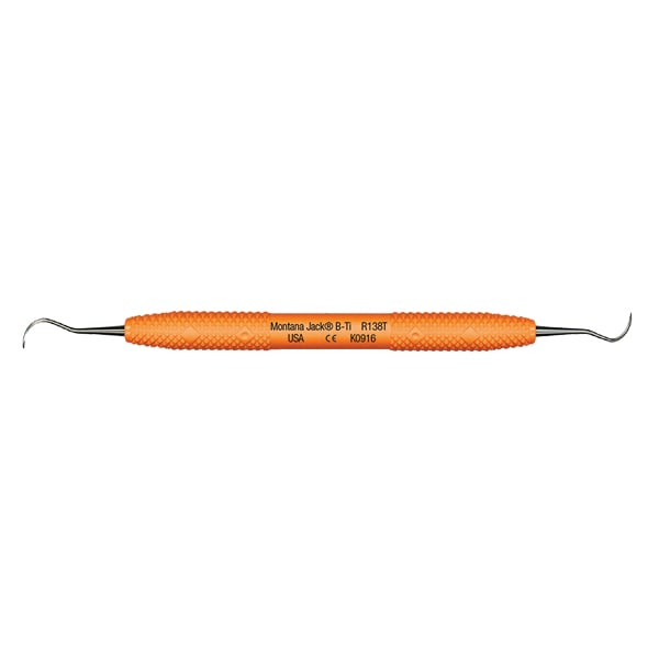 Cruise Line Montana Jack Blunt Titanium Implant Instrument, Tangerine Orange. A contra-angle
