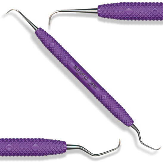 Cruise Line 128/L5 Nebraska Scaler with Large 3/8" diameter Resin Handle, Purple