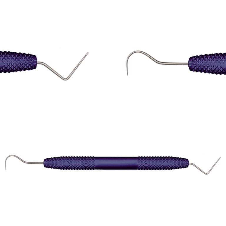 Explorer #23 Stainless Steel Probe, Resin Handle, 1/Pk. Designed with double ended diagnostic