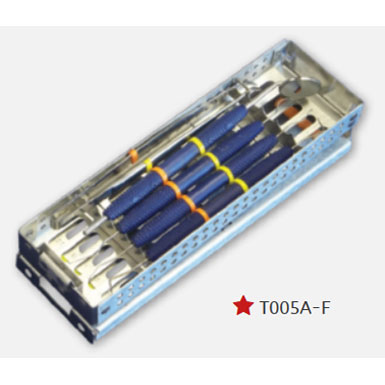 FlipTop Cassette A Fixed Rack, 5 Instrument Cassette 8-1/16"L x 2-9/16"W x 1-5/16"H. Ideal