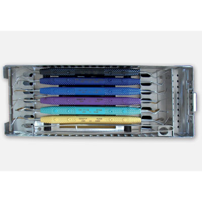 FlipTop Cassette B Fixed Rack, 7 Instrument Cassette 8-1/8"L x 3-9/16"W x 1-5/16"H with a 7/8"L x