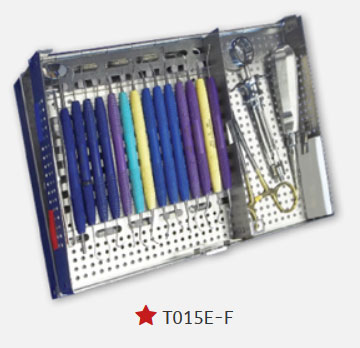 FlipTop Cassette E Fixed Rack, 15 Instrument Cassette 11-1/16"L x 8-1/16"W x 1-5/16"H