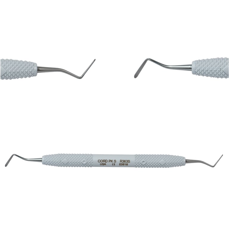 PDT 113 Stainless Steel Straight Cord Packer, Resin Handle, Serrated, 1/Pk. Designed for placing