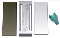 Ultimate Edge Transformation Kit. Contains: Gleason Guide, Brown Transformation Sharpening Stone