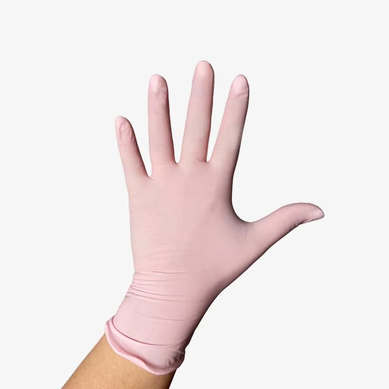 Perfect Touch Cherry Flavored Latex Gloves, Pink, Small, 100/Bx. The exam gloves are lightly