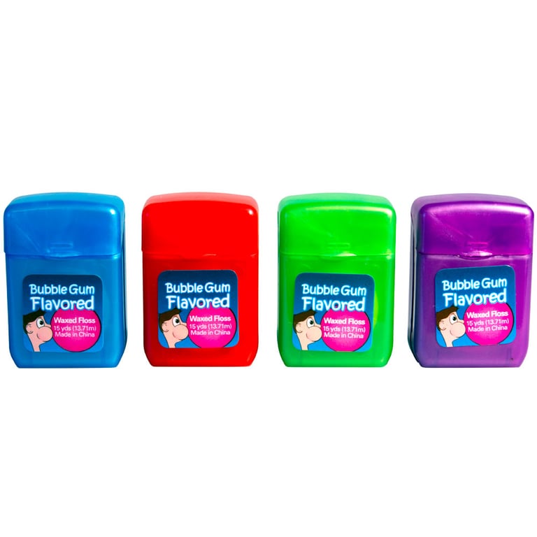 Plak Smacker Floss, Bubblegum Flavor, 144/Box. Each spool comes with 15 yards